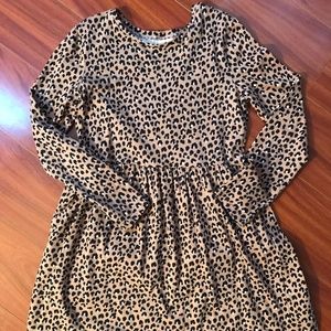 Girls Dress Cheetah Print